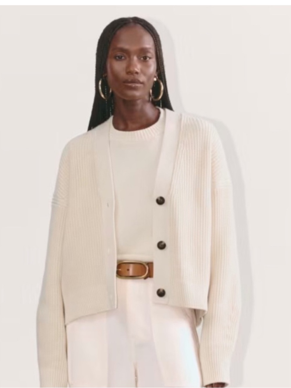Everlane The Boxy Cardigan in Everyday Cotton